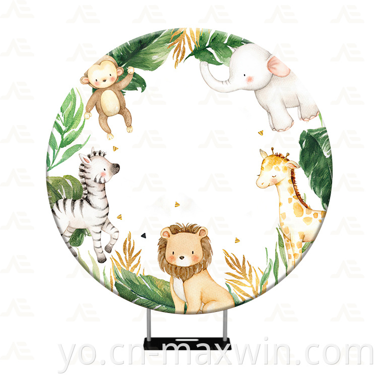 Yika yika Round Backdrop